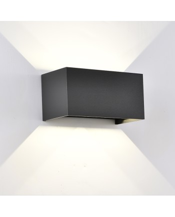 DAVOS * APLIQUE EXTERIOR LED* 4*6W 3000K NEGRO ARENADO